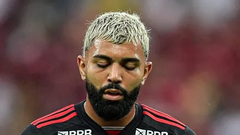 Gabigol durante partida contra o Corinthians pelo Brasileirão. Atacante tem contrato até dezembro.