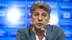 Renato Portaluppi em coletiva no Grêmio