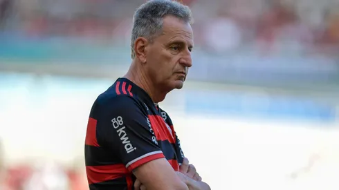 Rodolfo Landim, presidente do Flamengo. antes da partida contra o Madureira no estádio Maracanã pelo Campeonato Carioca