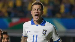 Philippe Coutinho comemorando gol em partida entre Brasil e Bolívia, no Estádio Morumbis, pela Copa América de 2019, no dia 14/06.