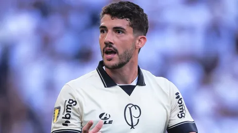 Gustavo Henrique durante partida entre Corinthians e Santo André, na Neo Química Arena, pelo Campeonato Paulista, no dia 02/03/2024.