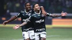Dudu e Endrick, atuando juntos pelo Palmeiras.