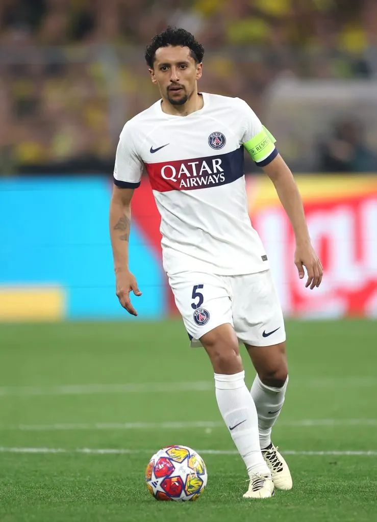 Marquinhos, do Paris Saint-Germain, foi convocado(Foto de Alex Grimm/Getty Images)