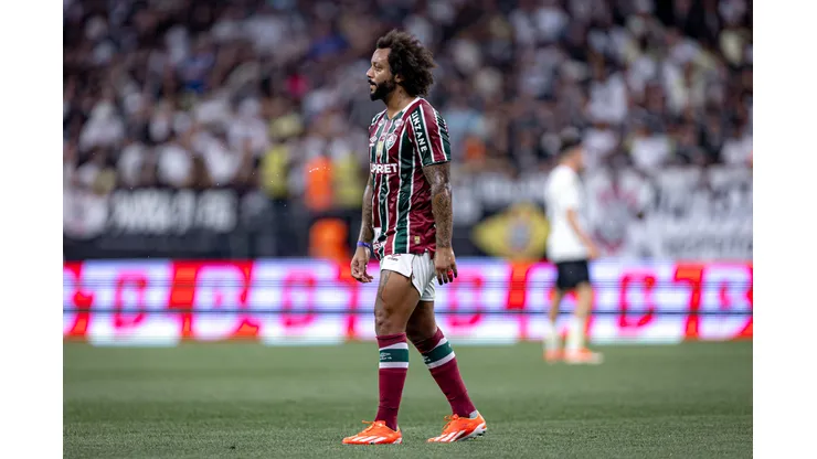 SP - SAO PAULO - 28/04/2024 - BRASILEIRO A 2024, CORINTHIANS X FLUMINENSE - Marcelo jogador do Fluminense durante partida contra o Corinthians no estadio Arena Corinthians pelo campeonato Brasileiro A 2024. Foto: Leonardo Lima/AGIF