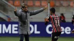 Rodrigo Nestor comemorando com Zubeldía - Foto: Rubens Chiri/São paulo FC