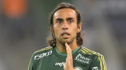 Valdivia durante partida entre Palmeiras e Atlético Mineiro, no Allianz Parque, pelo Campeonato Brasileiro de 2015, no dia 09/05.
