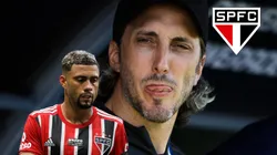 Luis Zubeldía indicou contratação de atacante para concorrer cm Wellington Rato no São Paulo - Fotos: Wellington Rato e Zubeldía na capa - Ernesto Ryan/Getty Images e Ricardo Moreira/Getty Images