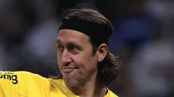 Cássio durante partida pela Copa Sul-Americana 2024. Goleiro tem sondagem do Alviceleste.