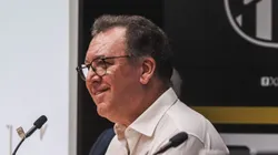 SP - SANTOS - 05/03/2024 - COLETIVA, MARCELO TEIXEIRA - Marcelo Teixeira presidente do Santos durante coletiva de imprensa realizada na Vila Belmiro.