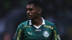 Luís Guilherme durante partida entre Palmeiras e Liverpool- URU, no Allianz Parque, pela Copa Libertadores da América, no dia 11/04/2024.