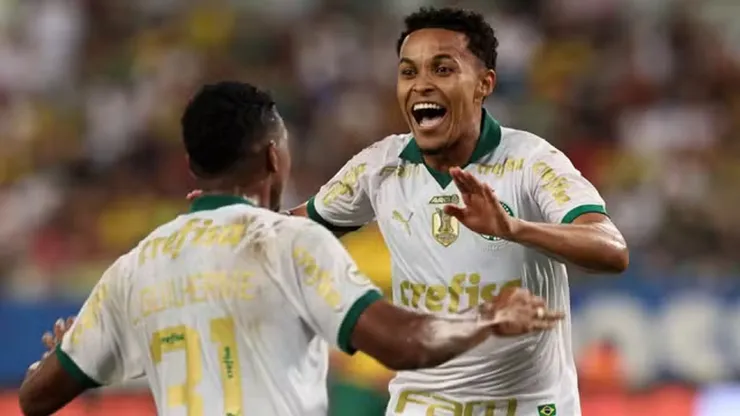 Foto: Cesar Greco/Palmeiras - Palmeiras bate o Cuiabá por 2 a 0 neste domingo (5) pelo Brasileirão Série A 2024