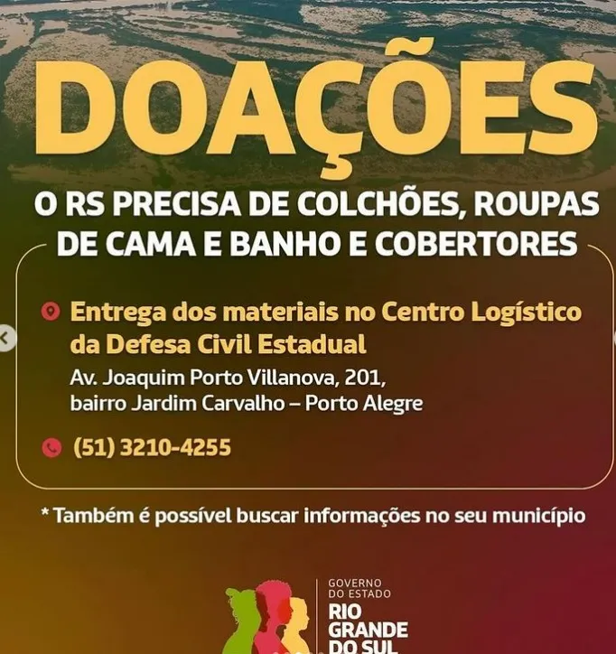 Ajuda para o Rio Grande do Sul