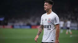 SP - SAO PAULO - 09/04/2024 - COPA SUL-AMERICANA 2024, CORINTHIANS X NACIONAL - Rodrigo Garro jogador do Corinthians durante partida contra o Nacional no estadio Arena Corinthians pelo campeonato Copa Sul-Americana 2024. Foto: Ettore Chiereguini/AGIF