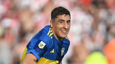 Merentiel durante o clássico contra o River Plate (ARG). Foto: Luciano Bisbal/Getty Images