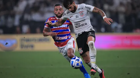 Yuri Alberto jogador do Corinthians durante partida contra o Fortaleza. Foto: Ettore Chiereguini/AGIF