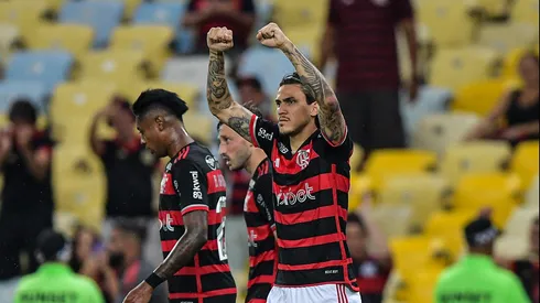 Pedro é artilheiro do Flamengo na temporada 2024. Foto: Thiago Ribeiro/AGIF