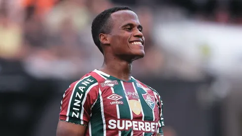 Arias durante partida contra o Corinthians. Foto: Ettore Chiereguini/AGIF