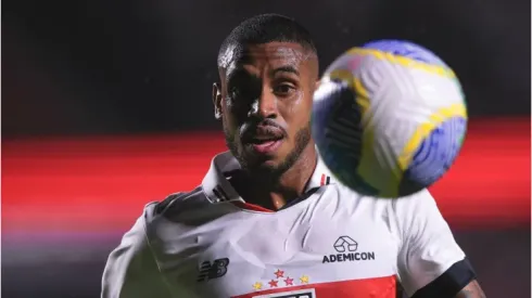 André Silva vai embusca de mais um gol pelo São Paulo. Foto: Ettore Chiereguini/AGIF