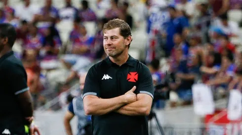 Rafael Paiva, técnico do Vasco em partida contra o Fortaleza, pela Copa do Brasil 2024.