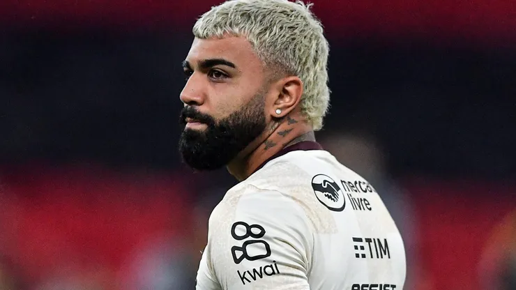 Gabigol, jogador do Flamengo em partida contra o Amazonas, pela Copa do Brasil.