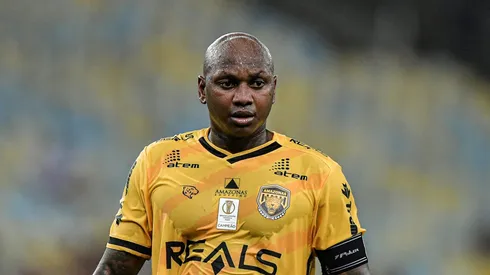 Sassá durante a partida disputada no Maracanã. Foto: Thiago Ribeiro/AGIF