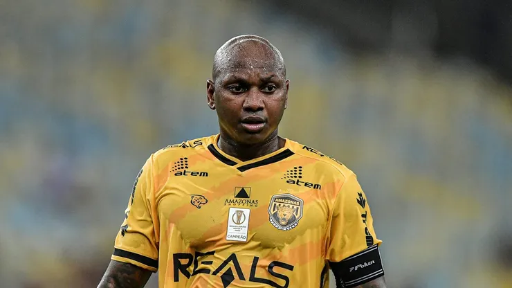 Sassá durante a partida disputada no Maracanã. Foto: Thiago Ribeiro/AGIF
