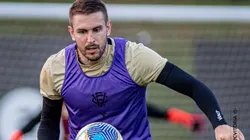 Bruno Uvini em treino do Vitória Foto: Victor Ferreira/ Vitória