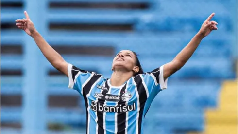 A atacante já tem três gols na temporada. Divulgação/Victor Lannes/Assessoria.