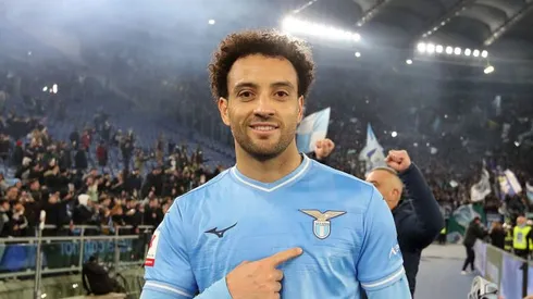 Felipe Anderson, atuando pela Lazio. Em julho, o meia-atacante se transfere para o Palmeiras.