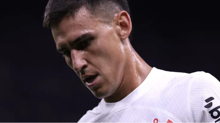Matías Rojas durante partida entre Corinthians e Ponte Preta, na Neo Química Arena, pelo Campeonato Paulista, no dia 25/02/2024.