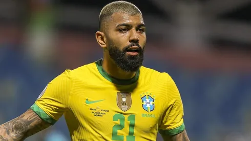 Gabigol em partida pela Seleção Brasileira contra o Equador, no Estádio Olímpico, pela Copa América de 2021, no dia 27/06.