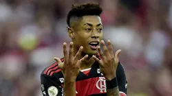 Bruno Henrique jogador do Flamengo lamenta durante partida contra o Fluminense no estadio Maracana pelo campeonato Brasileiro A 2024. Foto: Alexandre Loureiro/AGIF