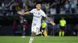 Zaracho durante gol contra o BR Bragantino