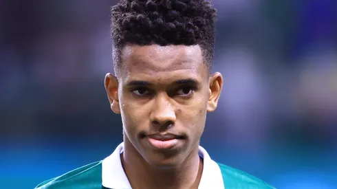 Estêvão durante a última partida do Verdão. Foto: Marcello Zambrana/AGIF