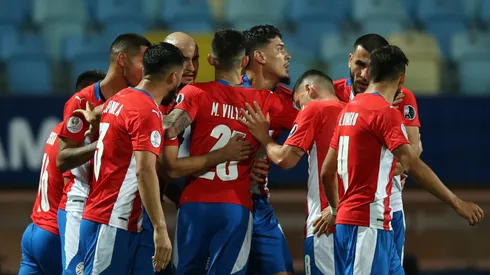 Elenco da Seleção Paraguaia – Foto: Alexandre Schneider/Getty Images