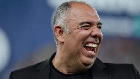 Marcos Braz, dirigente do Flamengo, durante partida contra o Fluminense no estadio Maracana pelo campeonato Carioca 2024. Foto: Thiago Ribeiro/AGIF