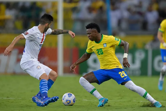 Brasil x Paraguai. Foto: Pedro Vilela/Getty Images