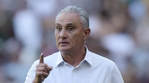 RJ - RIO DE JANEIRO - 23/06/2024 - BRASILEIRO A 2024, FLUMINENSE X FLAMENGO - Tite tecnico do Flamengo durante partida contra o Fluminense no estadio Maracana pelo campeonato Brasileiro A 2024.