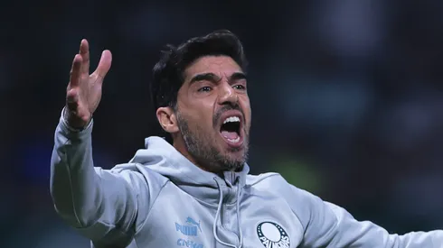 Abel Ferreira em partida do Palmeiras pelo Campeonato Brasileiro 2024