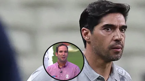Caio Ribeiro reconheceu que Abel teve noite infeliz em Fortaleza - Fotos: Reprodução/Globo e César Greco/Ag. Palmeiras