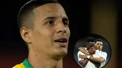 Guilherme Arana brincou sobre assédio a jogadores da Seleção como Rodrygo e Vinícius Júnior - Fotos: Lucas Figueiredo e Getty Images