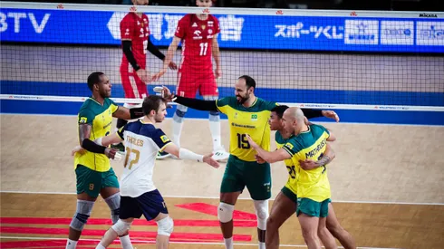 Brasil enfrenta a Polônia nas quartas da VNL. Foto: FIVB