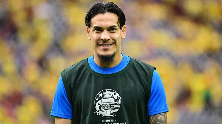 Gustavo Gómez em aquecimento na Copa América 2024. Foto: Logan Riely/Getty Images.