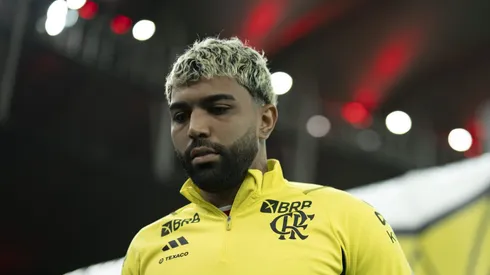 Gabigolj, ogador do Flamengo, antes da partida contra o Grêmio no estádio Maracanã pelo Brasileirão Série A 2024. Foto: Jorge Rodrigues/AGIF