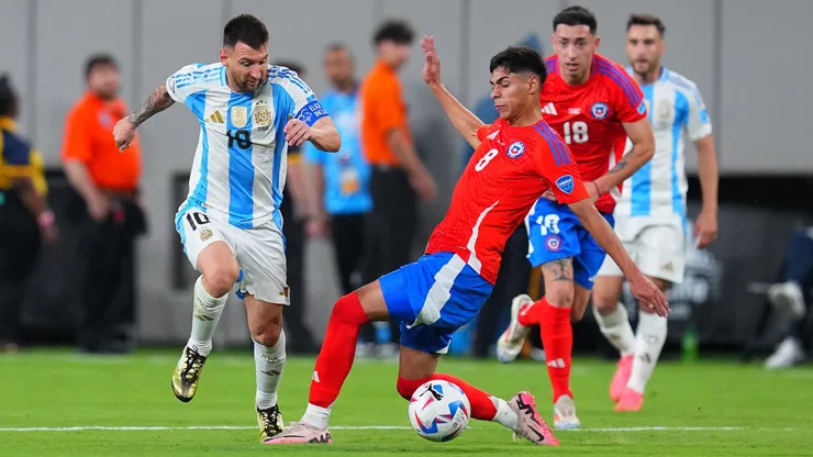 Argentina venceu o Chile por 1 a 0 no MetLife Stadium pela Copa América. (Photo by Mitchell Leff/Getty Images)