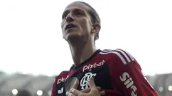 Filipe Luís em sua despedida como jogador em partida entre Flamengo e Cuiabá, no Maracanã, pelo Campeonato Brasileiro de 2013, no dia 03/12.