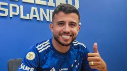 Matheus Henrique assina com o Cruzeiro. Foto: Gustavo Aleixo/Cruzeiro
