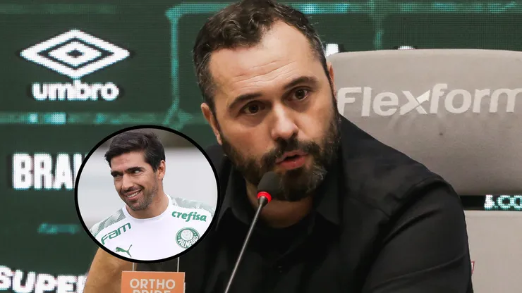 Presidente do Fluminense, Mário Bittencourt, deixou claro que, se pudesse, contrataria Abel Ferreira - Fotos: Lucas Merçon/FFC e Cesar Greco/SEP