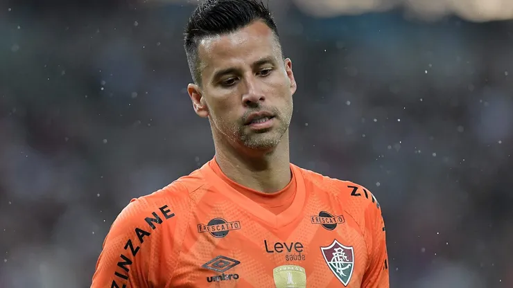 Fábio durante partida entre Fluminense e Flamengo, no Maracanã, pelo Campeonato Carioca, no dia 09/03/2024.