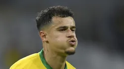 Philipe Coutinho comemora gol pelo Brasil. Meia deve retornar ao Cruz-Maltino.